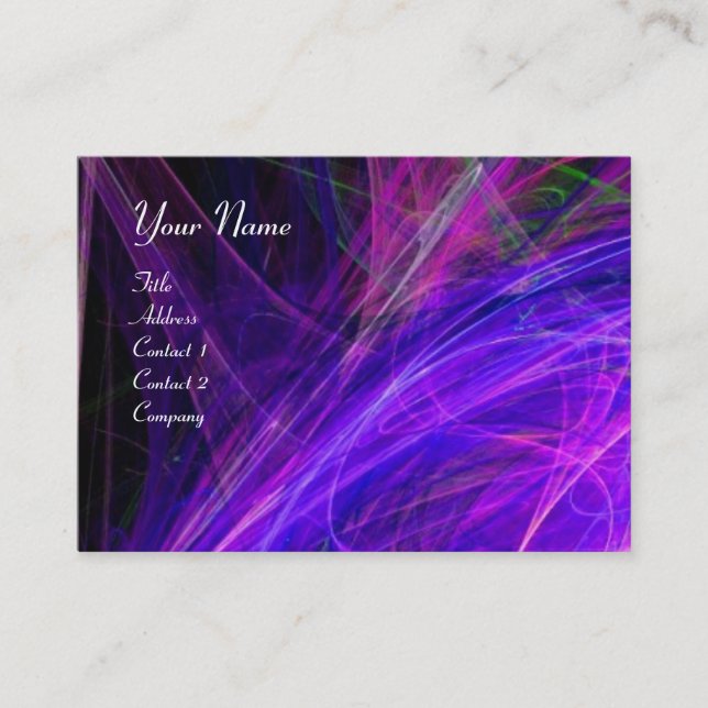 CRAZY PHOTON-vibrant Visitkort (Framsida)