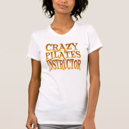 Crazy Pilates Instruktör i Guld Tee Shirt