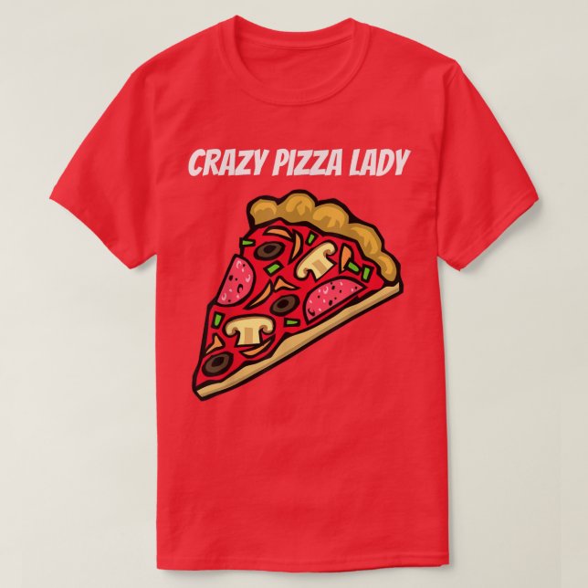 Crazy Pizza Dam - Funny T-Shirt Copy (Design framsida)