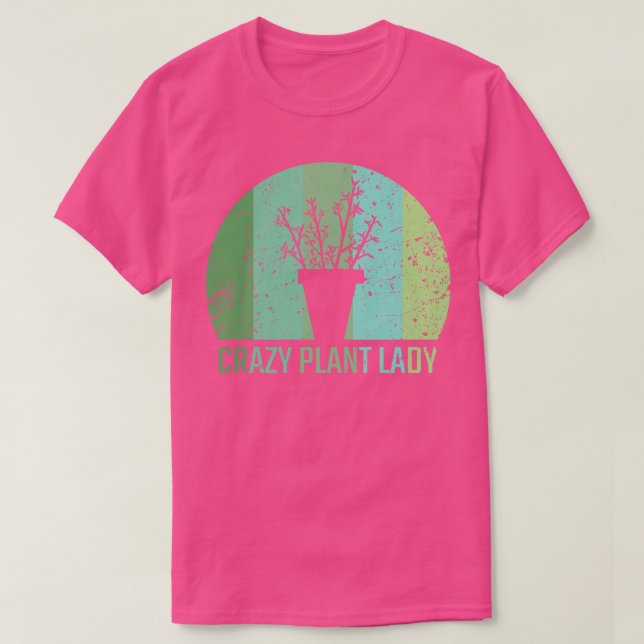 Crazy Plant Dam 2 T Shirt (Design framsida)
