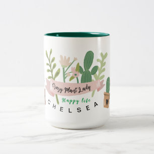 Crazy Plant Dam 2-Tone Coffee Mugg