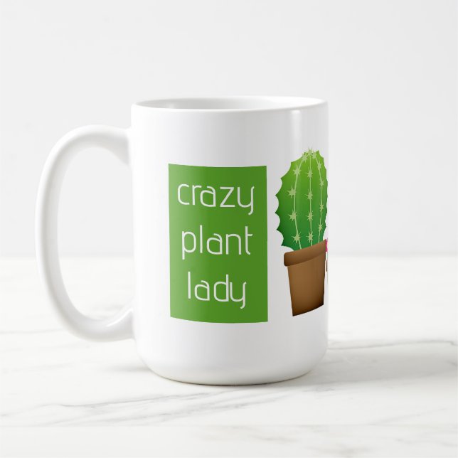 Crazy Plant Dam Coffee Mugg (Vänster)
