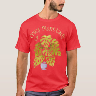 Crazy Plant Dam Gardener Plant Älskare Bo T Shirt