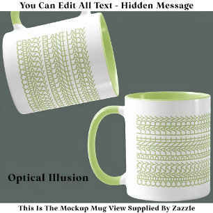 Crazy Plant Dam Gömt Message 130GW-citattecken Mugg