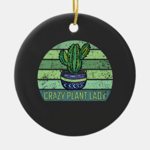 Crazy Plant Dam Julgransprydnad Keramik