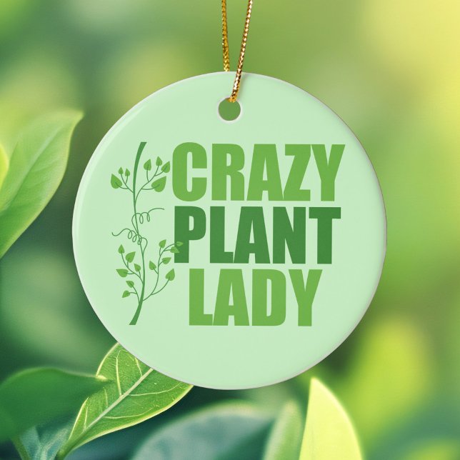 Crazy Plant Dam Julgransprydnad Keramik (Skapare uppladdad)