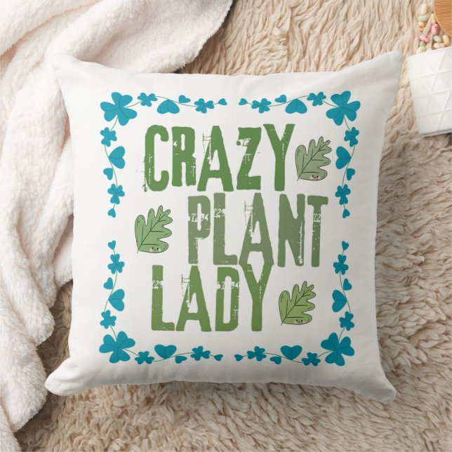 Crazy Plant Dam Kudde (Filt)