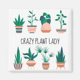 Crazy Plant Dam-kylskåp, magnet