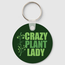 Crazy Plant Dam Nyckelring
