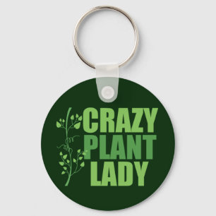 Crazy Plant Dam Nyckelring