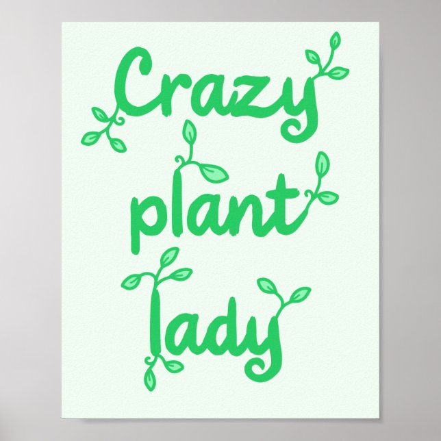 Crazy Plant Dam Poster (Framsidan)
