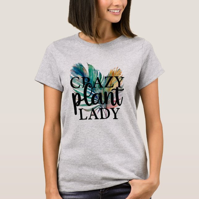 Crazy Plant Dam T-Shirt (Framsida)