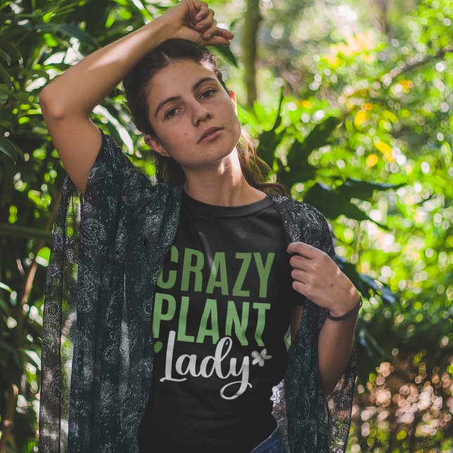 Crazy Plant Dam T Shirt (Skapare uppladdad)
