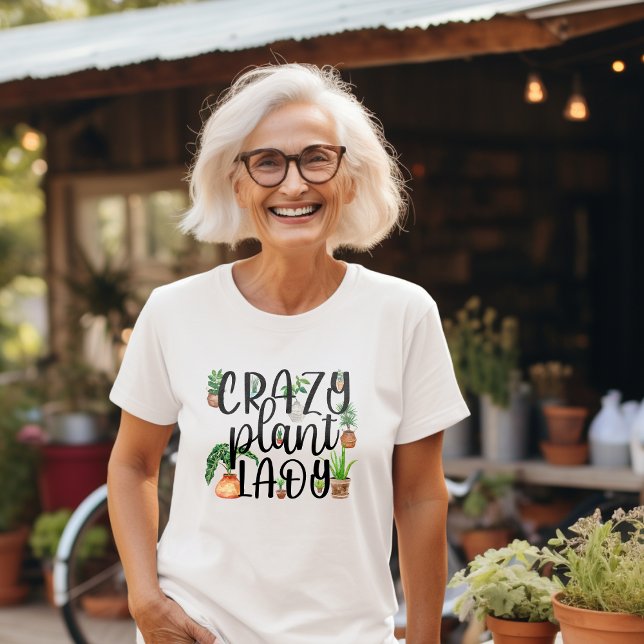 Crazy Plant Dam T Shirt (Skapare uppladdad)