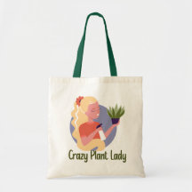 Crazy Plant Dam Tote Bag