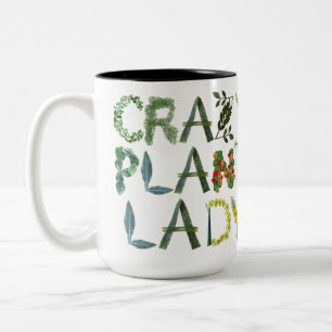 Crazy Plant Dam Två-Tonad Mugg