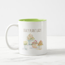 Crazy Plant Dam Watercolor Mugg
