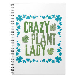 Crazy Plant Lady Anteckningsbok
