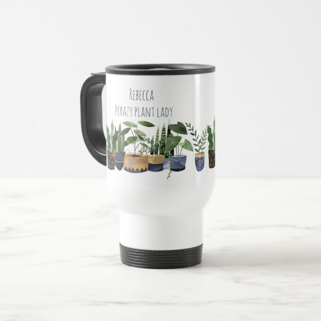 Crazy Plant Lady Pot Plant & Cactus  Bone Travel M Resemugg (Framsida vänster)