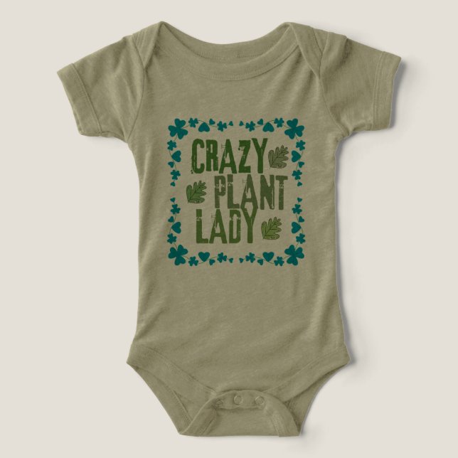 Crazy Plant Lady T Shirt (Design Framsida)