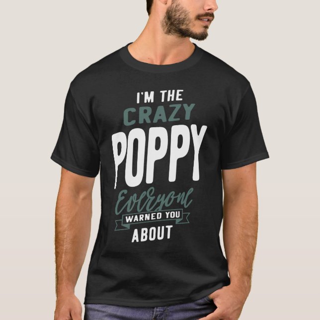Crazy Poppy T Shirt (Framsida)