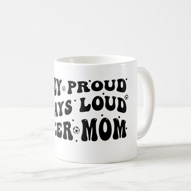 Crazy Proud Alltid Loud Ocer Mamma Kaffemugg (Framsida höger)