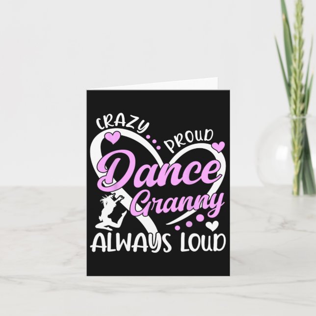 Crazy Proud Dance Granny Dancing Granny från en da Kort (Framsida)