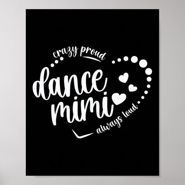Crazy Proud Dance Mimi Grandma Dancing Mimi of A D Poster (Framsidan)