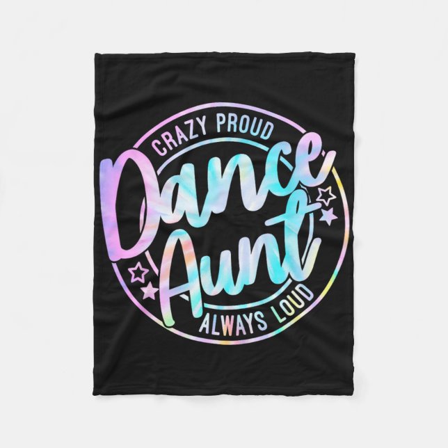 Crazy Proud Tie Dye Dance Moster Dancing Dancer Mo Fleecefilt (Framsidan)