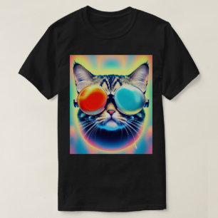 Crazy Psychedelic Psychonaut Kattunge White T Shirt