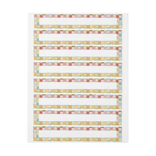 CRAZY QUILT 1" x 7,25" Wide Labels Etikettband
