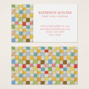 CRAZY QUILT 3,5x2 Affärskort III Visitkort