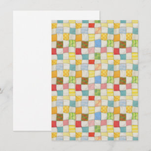 CRAZY QUILT 4.5x6.25-platta kort/Lodrät Kort