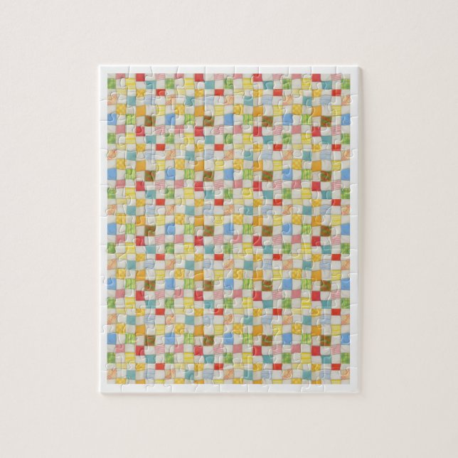 CRAZY QUILT 8x10 Puzzle - Vit Pussel (Vertikal)