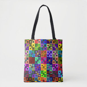 Crazy Quilt Allover Tote Tygkasse