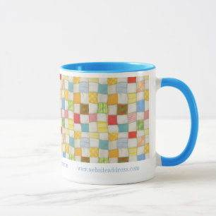 CRAZY QUILT Business ID Blå Kombinationsmugg Mugg