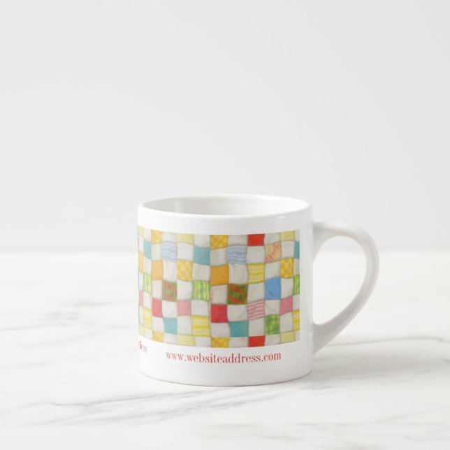 CRAZY QUILT Business ID Kaffe kopp Espressomugg (Höger)