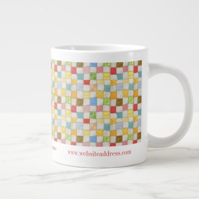 CRAZY QUILT Business ID Stor Mugg Jumbo Mugg (Höger)