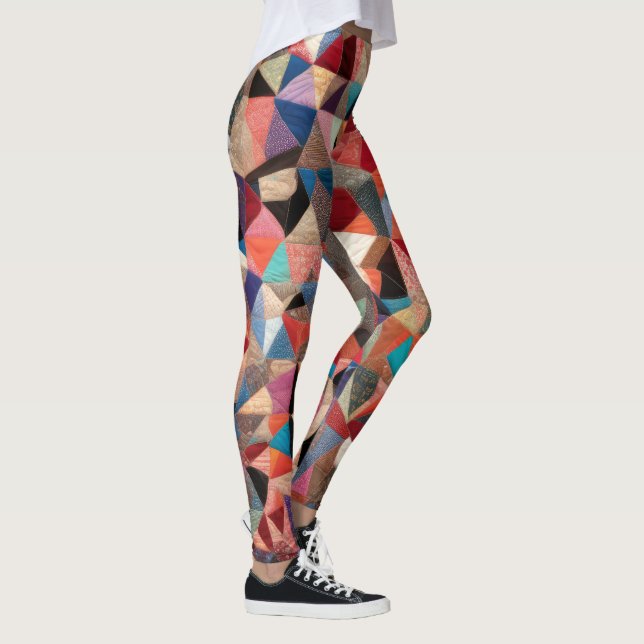 Crazy Quilt Design Leggings (Höger)