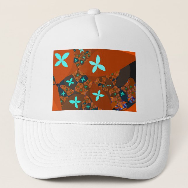 Crazy Quilt Fractal Abstrakt Keps (Framsida)