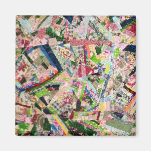 Crazy Quilt i Vår Färg Magnet