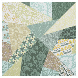 "Crazy Quilt" Imitation Patchwork Tyg