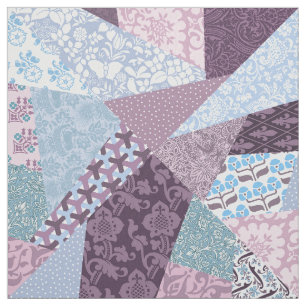 "Crazy Quilt" Imitation Patchwork Tyg