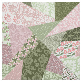 "Crazy Quilt" Imitation Patchwork Tyg