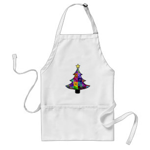 Crazy Quilt Julgran Apron Förkläde