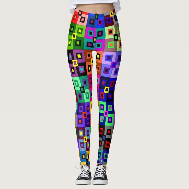 Crazy Quilt Leggings (Framsida)
