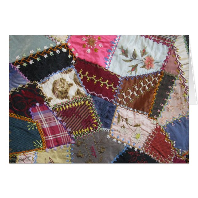 Crazy Quilt OBS Kort (Framsidan Horizontal)