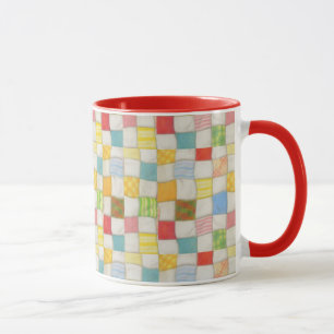 CRAZY QUILT Red Combo Mugg