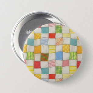 CRAZY QUILT Round-knapp Knapp