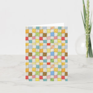 CRAZY QUILT Tackkort Card